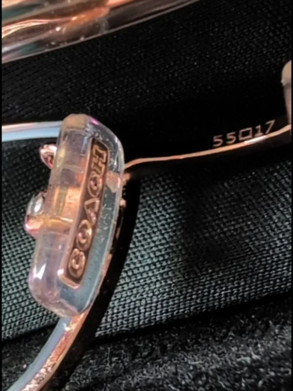Rose Gold Coach Glasses